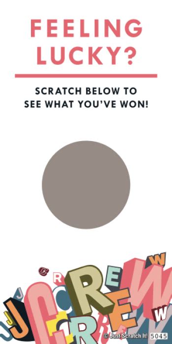 Custom Scratch Off Tickets, Design Included .